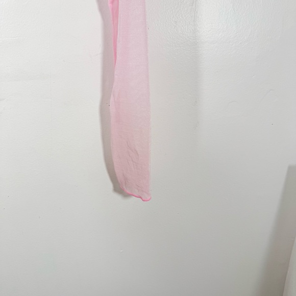 Popflex Coquette Long Sleeve Mesh Bra Top Bubblegum Pink Medium - Picture 5 of 14